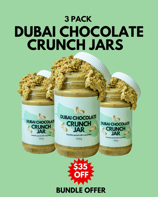 3 PACK DUBAI CHOCOLATE CRUNCH JAR